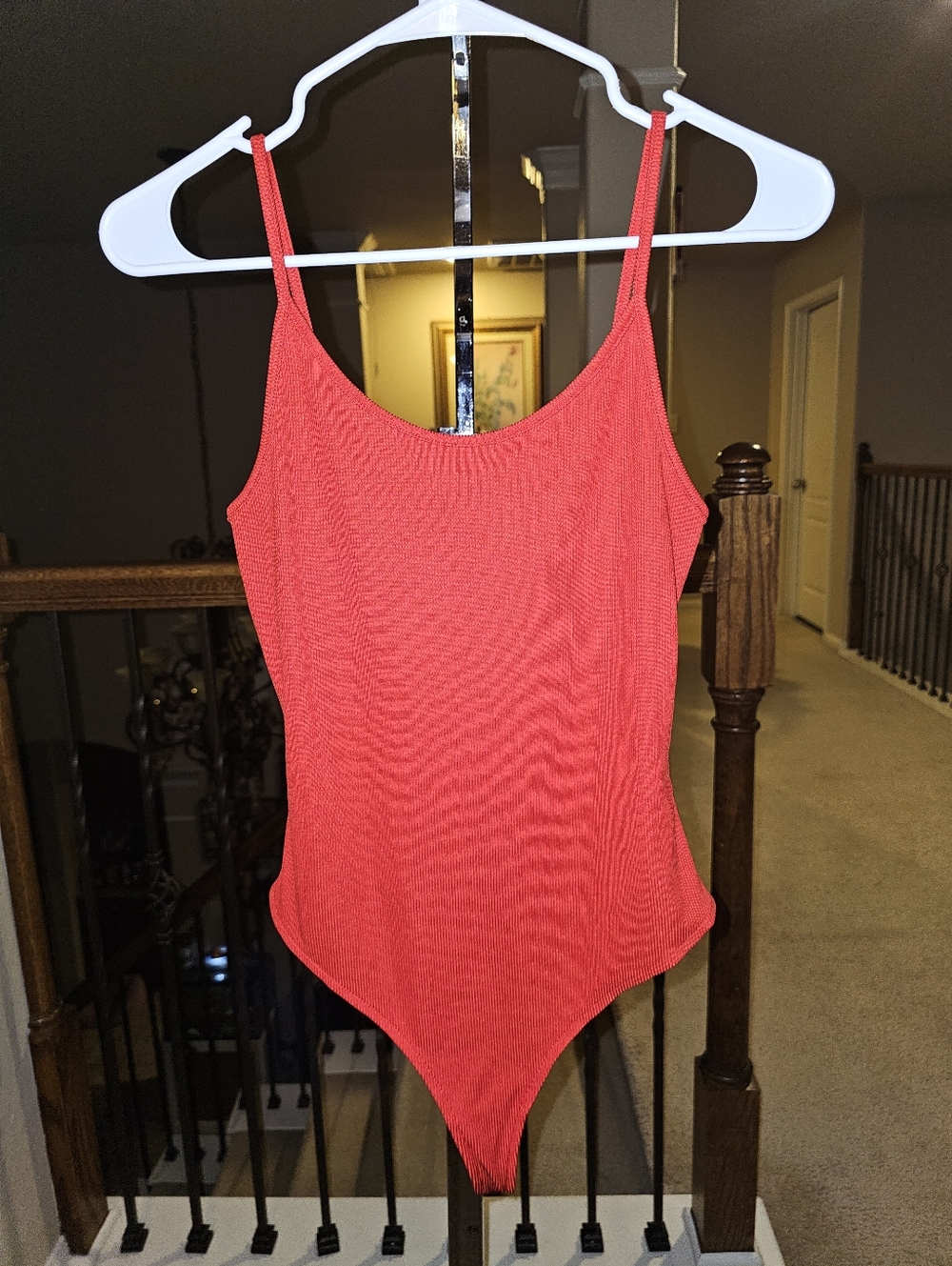 Forever 21 Coral Red Woman's Bodysuit